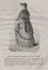 FASHION. Elegant Parisian lady 1869 old antique vintage print picture