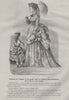 FAMILY. Elegant Parisian mother & daughter. Parasol 1869 old antique print
