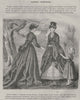 FAMILY. Elegant Parisian ladies & girl 1869 old antique vintage print picture