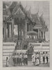 THAILAND. Harem of King of Siam 1869 old antique vintage print picture