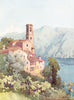 ITALY. Lake Lugano. Castagnola, Lago di Lugano 1905 old antique print picture