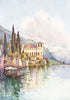 ITALY. Lake Como. Gravedona, Lago di Como 1905 old antique print picture