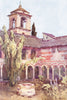 ITALY. Lake Como. Chiostro di Fiona, Lago di Como 1905 old antique print