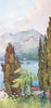 ITALY. Lake Como. Monte Crocione, Lago di Como 1905 old antique print picture