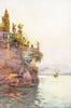 ITALY. Lake Como. In the Shadow of the Terrace 1905 old antique print picture