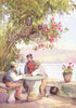ITALY. Italian Lakes. A Restaurant 1905 old antique vintage print picture