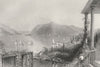 View from Ruggle's House, Newburgh (Hudson River), New York. WH BARTLETT 1840