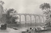 Viaduct on the Baltimore and Washington Railroad, Maryland. WH BARTLETT 1840
