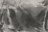 The Catterskill Falls (from above the Ravine), New York. WH BARTLETT 1840