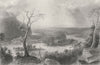 Harper's Ferry, West Virginia. WH BARTLETT 1840 old antique print picture