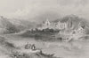 WALES. The ferry at Tintern-Bartlett c1860 old antique vintage print picture