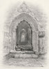 WALES. Door into Cloister, Tintern Abbey-Bartlett c1860 old antique print
