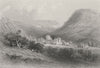 WALES. Llanthony Priory-Bartlett c1860 old antique vintage print picture