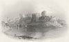 WALES. Pembroke Castle-Bartlett c1860 old antique vintage print picture