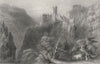 SWITZERLAND. Castle of Falkenstein (Canton Soleure). BARTLETT 1836 old print