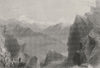 SWITZERLAND. Monte Rosa & The Cervin (Cervinia) from Ghemme summit.BARTLETT 1836