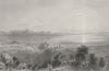 SWITZERLAND. The Pays De Vaud, from above Lausanne. BARTLETT 1836 old print