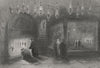 ISRAEL. Shrine of Nativity, Bethlehem-Bartlett 1847 old antique print picture