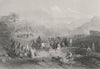 JERUSALEM. Well Emmaus(Rd from Jaffa to )-Bartlett 1847 old antique print