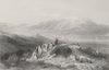 SYRIA. Mount Hermon, Jordan valley-Bartlett 1847 old antique print picture