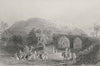 ISRAEL. The Hill of Samaria-Bartlett 1847 old antique vintage print picture
