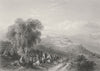 ISRAEL. Seilun, Shiloh-Bartlett 1847 old antique vintage print picture