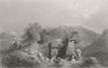 ISRAEL. Church at Shiloh-Bartlett 1847 old antique vintage print picture
