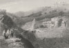 ISRAEL. Tombs, valley of Jehoshaphat-Bartlett 1847 old antique print picture