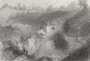 ISRAEL. Pool of Siloam-Bartlett 1847 old antique vintage print picture