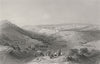 ISRAEL. Mount of Olives & Jerusalem, East-Bartlett 1847 old antique print