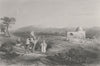 ISRAEL. Rachel's Tomb, Bethlehem-Bartlett 1847 old antique print picture