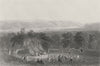 ISRAEL. Plain of Jericho, towards Moab-Bartlett 1847 old antique print picture