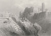 GREECE. Mars Hill, at Athens-Bartlett 1847 old antique vintage print picture