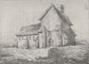 KILBURN. Remains of Kilburn Priory in 1722 1814 old antique print picture