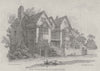 HAMPSTEAD. The Poor House at Hampstead 1814 old antique vintage print picture