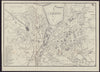 SWITZERLAND. Geneva. Genève. Genf. town city plan 1882 old antique map chart