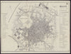ITALY. Milan. Milano. town city plan 1882 old antique vintage map chart