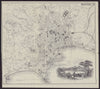 ITALY. Naples. Napoli. town city plan 1882 old antique vintage map chart