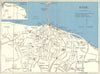 RYDE vintage town/city plan. Isle of Wight. WARD LOCK c1961 old vintage map
