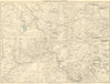 BUILTH & LLANDRINDOD WELLS. Rhayader Presteigne Knighton Radnor Forest c1950 map
