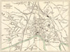 HEREFORD vintage town/city plan. Herefordshire. WARD LOCK c1950 old map