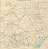 WYE & USK VALLEYS. Newport Monmouth Merthyr Tydfil Hereford Pontypridd c1950 map