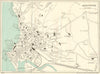 ABERYSTWYTH vintage town/city plan. Wales. WARD LOCK c1928 old vintage map