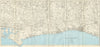 W SUSSEX COAST South Downs Brighton Worthing Bognor Regis Chichester c1963 map
