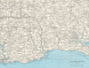 LOOE & ENVIRONS. Liskeard Fowey Polruan Cornwall. WARD LOCK 1971 old map