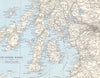 STRATHCLYDE. Ayr Glasgow Inverary Jura Arran Kintyre Islay Colonsay 1975 map