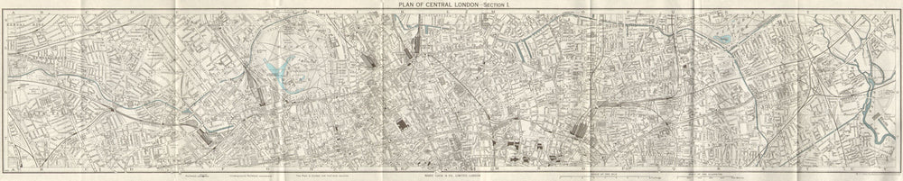 CENTRAL LONDON-SECTION 2 vintage town/city plan. London. WARD LOCK 1965 map