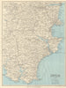 SOUTH HAMS & TORBAY Paignton Brixham Totnes Salcombe Kingsbridge Devon c1963 map