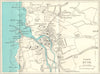BUDE vintage town/city plan. Cornwall. WARD LOCK 1964 old vintage map chart