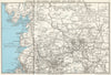 LANCASHIRE & YORKSHIRE.Liverpool Manchester Leeds Blackpool Ribble 1971 map